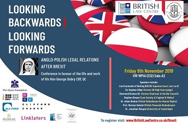 Looking Backwards, Looking Forwards: Anglo-Polish Legal Relations After Brexit - 8.11.2019