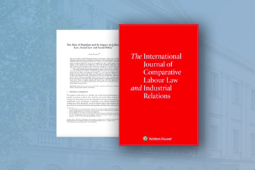 Publikacja dra hab. Piotra Grzebyka w numerze specjalnym "International Journal of Comparative Labour Law and Industrial Relations"
